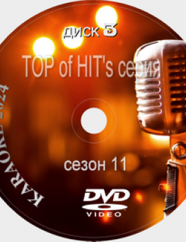 Караоке TOP of the HITs 2024 №03. Универсальный диск DVD Видео для любого DVD плеера. 50 песен. 1 диск. DVD-5. D-841